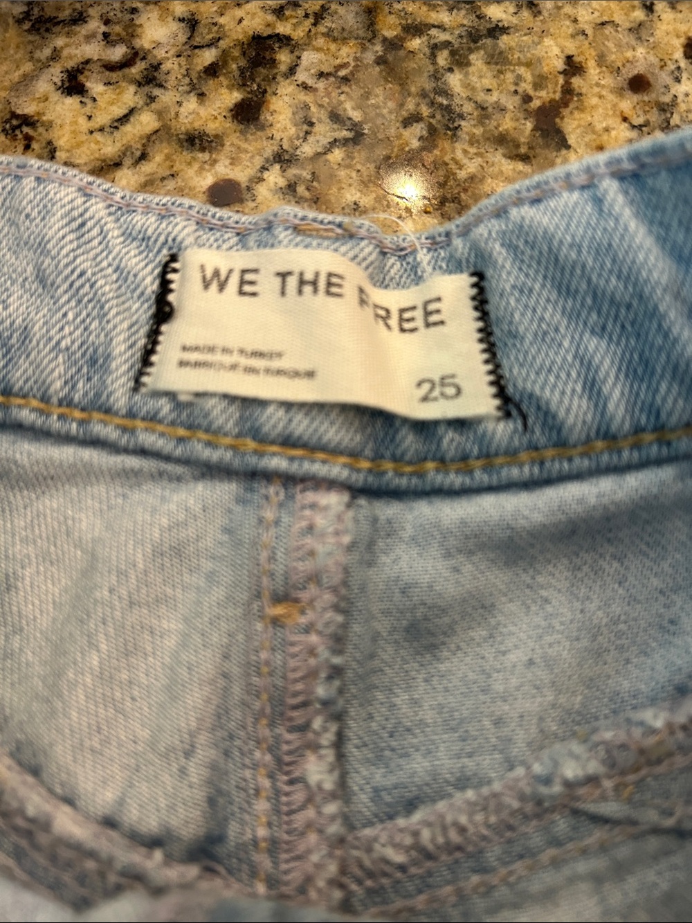 WE TGE FREE Sz 25 Eden Slouch Wide Light Wash Wide Leg - Picture 2 of 7
